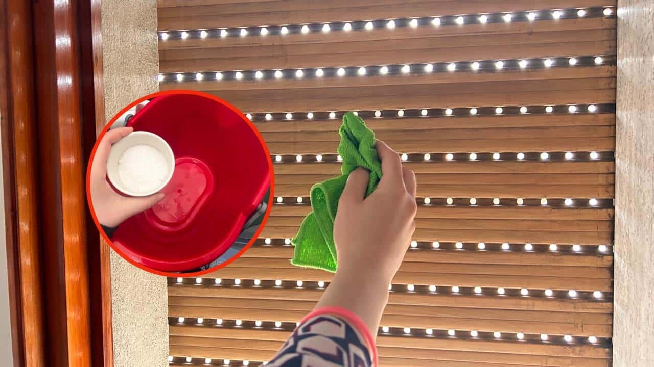 Nettoyez avec cette méthode les stores et volets pour éliminer facilement la poussière.