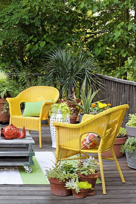 30 idées artistiques de sièges de jardin pour un paysage élégant - 209