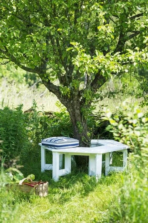 30 idées artistiques de sièges de jardin pour un paysage élégant - 231