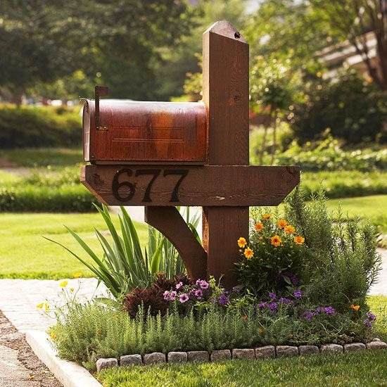 30 idées d'aménagement paysager de boîtes aux lettres pour transformer l'extérieur de votre maison - 203