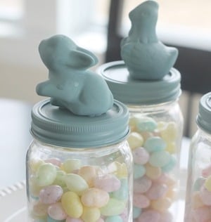 Pots de bonbons lapin Dollar Tree