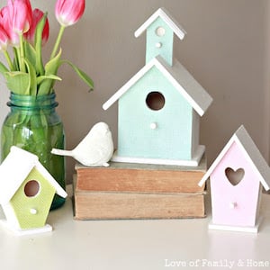 Maisons d'oiseaux de printemps Artisanat de Pâques pour adultes