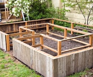 Lit de jardin surélevé