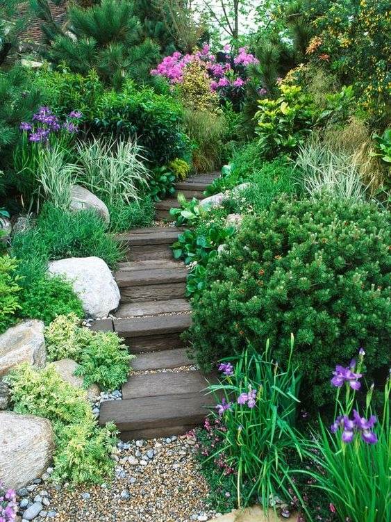30 idées d'escaliers de jardin qui vous feront tomber amoureux de votre jardin - 195