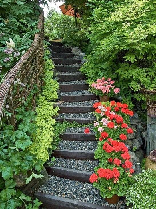 30 Garden Stair Ideas That Will Make You Fall In Love With Your Backyard - 205