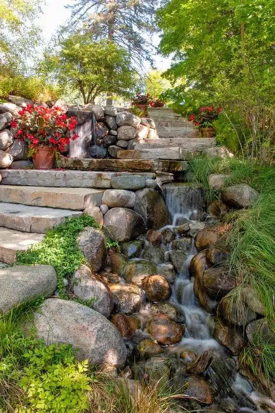 30 Garden Stair Ideas That Will Make You Fall In Love With Your Backyard - 219