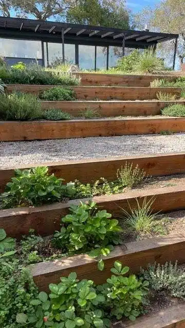 30 Garden Stair Ideas That Will Make You Fall In Love With Your Backyard - 223